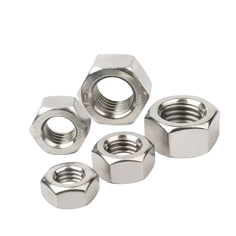Professional Factory Customized DIN 934 Stainless Steel 316/304 Hex Nut Carbon Steel Nuts in Stock