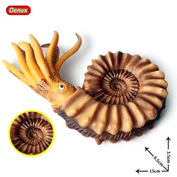 Oenux Wholesale Simulation Ocean Animal Action Figures Sea Life Crab Nautilus Shrimp Squid Model Figurines Education Gift Toy