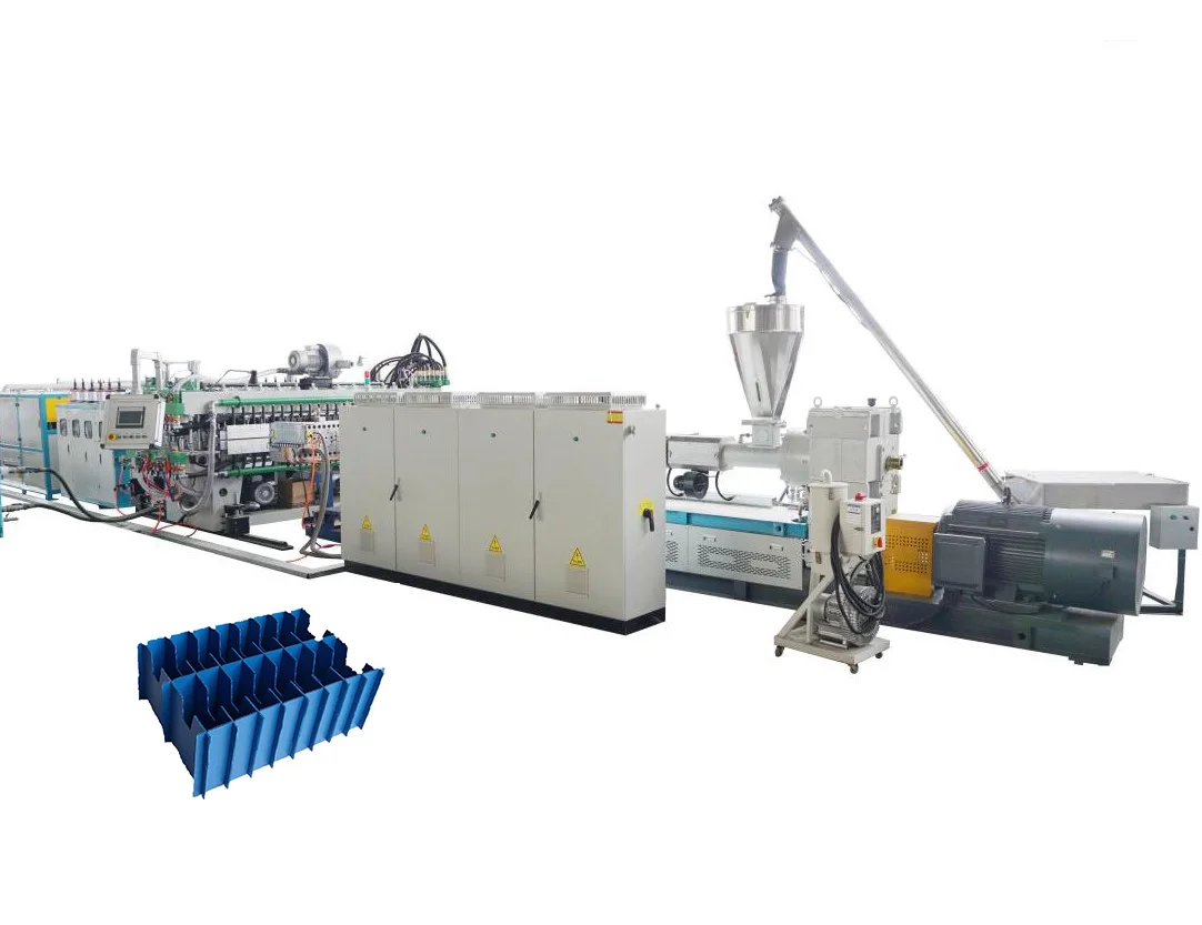PP Hollow Sheet Making Machine Corrugated Box Extruder Plastic Hollow Board Panel Production Line