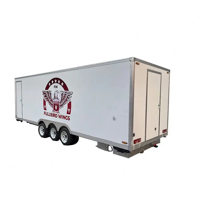 Custom concession fast food trucks Square mobile standard square Customized food trailer
