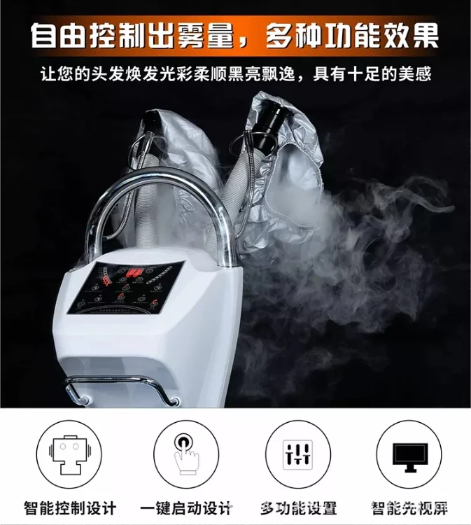 Beauty Salon Barber Shop Two-way Professional Multi-function Ozone Spa Care Nano Spray Equipment Micro Mist Hair Steamer