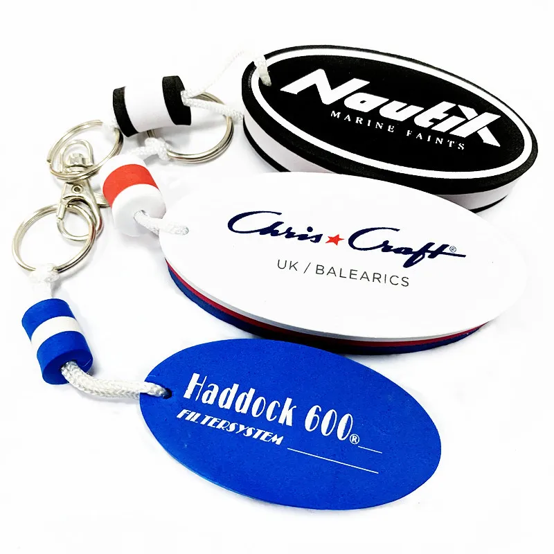 Customized wholesale EVA floating keychain