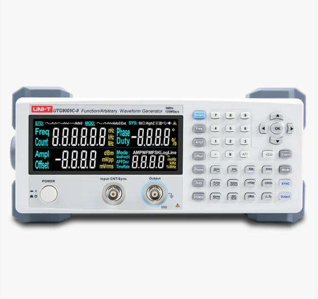 UNI-T UTG9002C-II UTG9002C-II single channel Waveform Generator  2MHz 5MHz With  20 Types Arbitrary Wave-form 14-bit Vertical Re