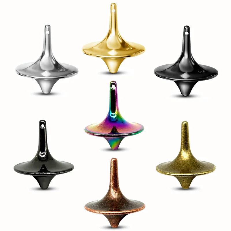 Hot selling zinc alloy inception Accurate Shiny Precision Machined Spinner Top Precision Gyroscope Desk Fidget Toy