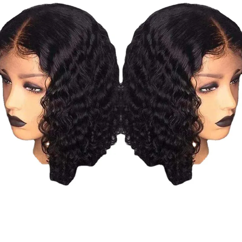 Wholesale Beautiful High Temperature Synthetic Hair Elegant Black Curly Style Synthetic Hair Wigs For Black Women