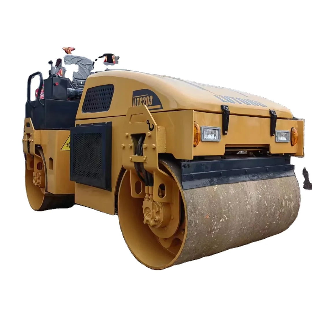 Second hand construction machinery road roller LT3-GC009201 Full Hydraulic Double Drive Road Roller With Good Condition
