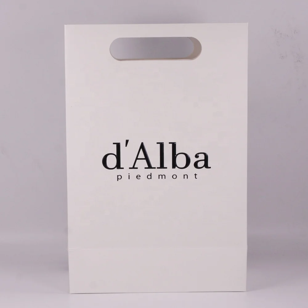 Custom Printed Heavy Duty Reinforced Die Cut Handle paper gift bag with Logo