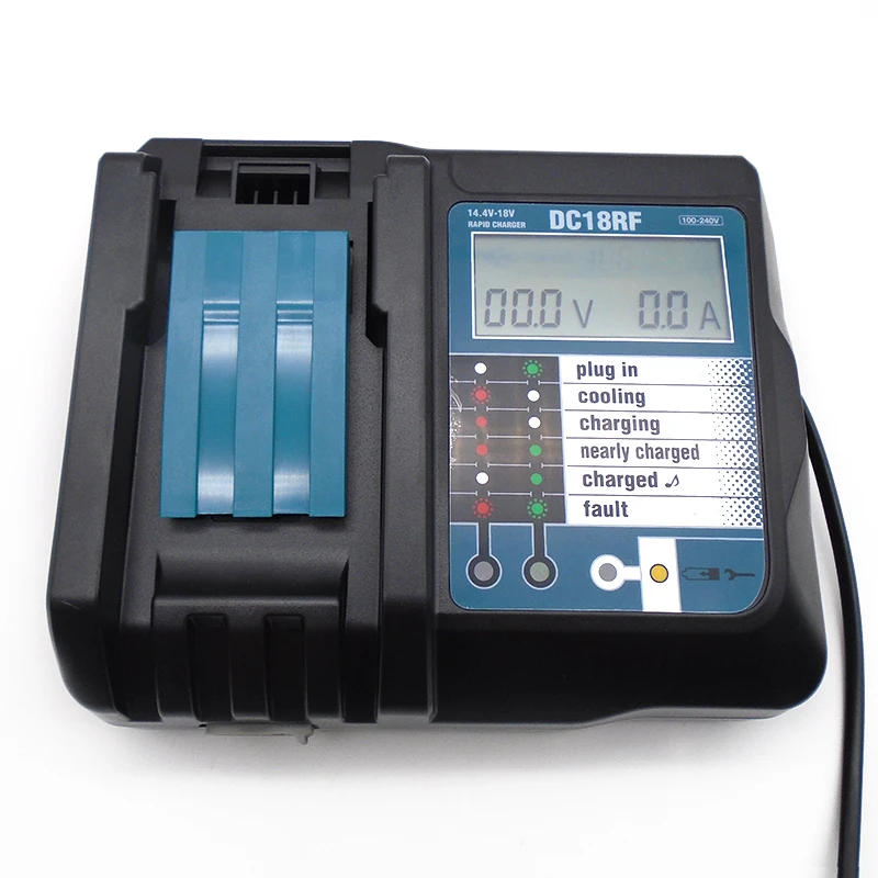DC18RF 18V Li-ion replace Power Tools Battery Charger for Makitas 14v-18v Drill Charger with led screen and USB output