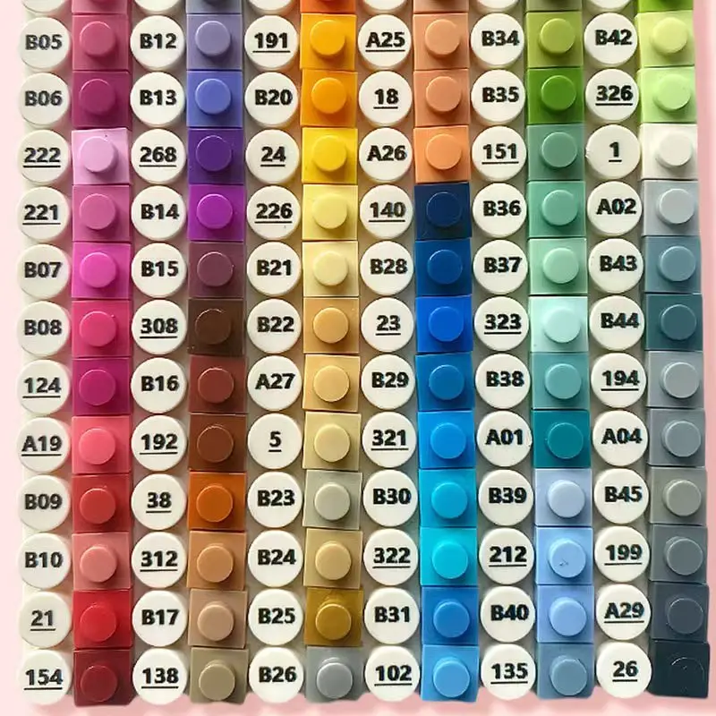 Moc Diy Mini Bricks Tile Toys Technic Set Parts Small Particle Creative Building Block Wall Art Accessories 3070 1 X 1 Juguetes