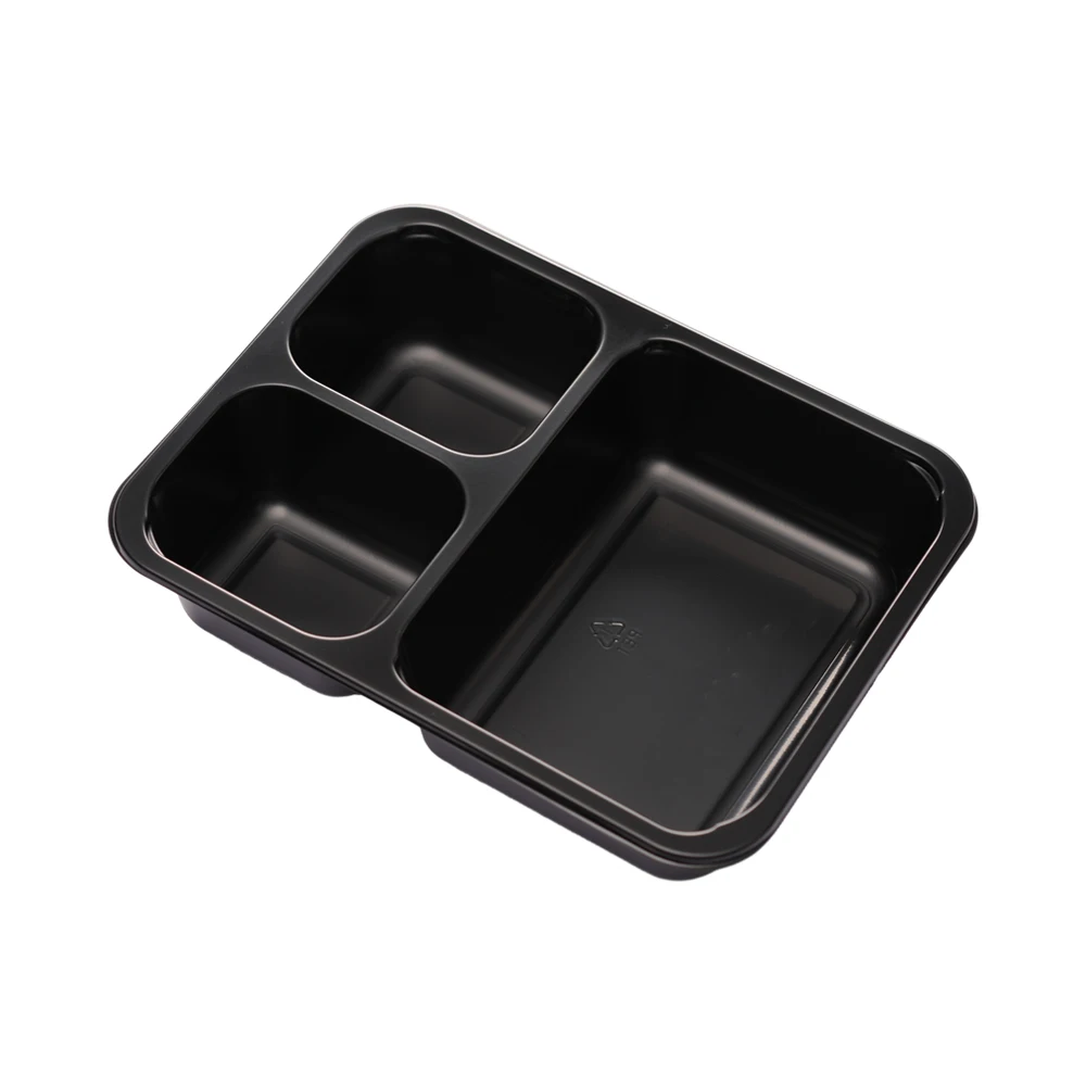 Inflight Microwave Oven Safe Disposable Plastic CPET Food Container Airplane Tray for Airline Catering