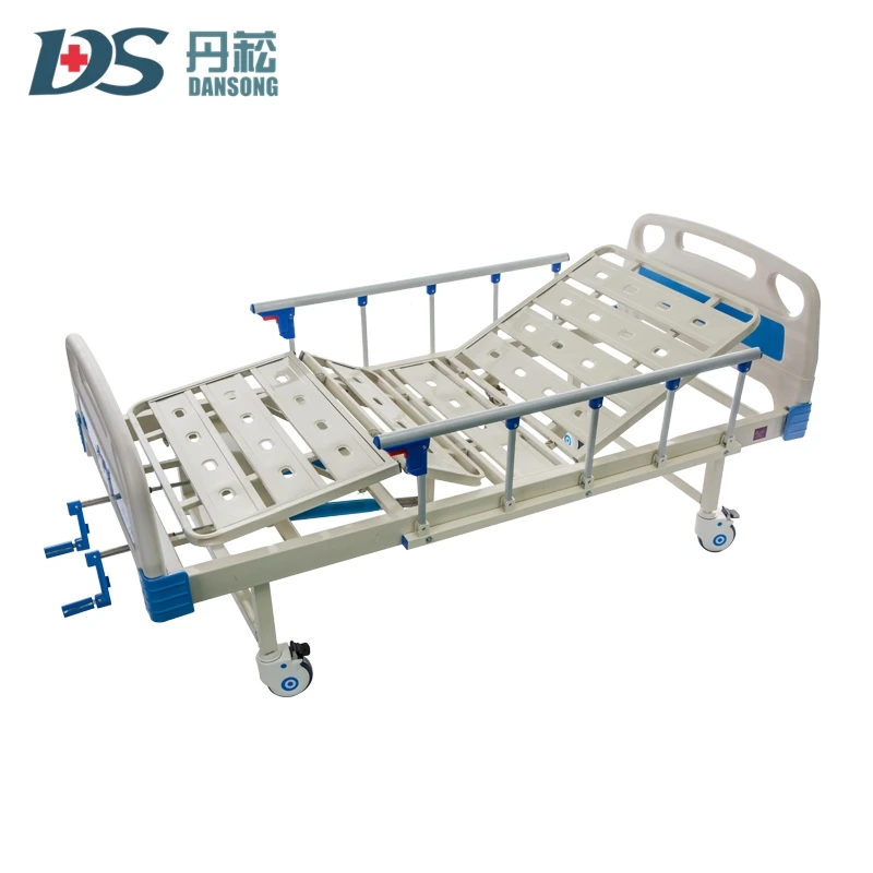 Cheap Hospital Nursing  Equipment Handicapped 2 Crank Medical Two Function Manual  Hospital bed