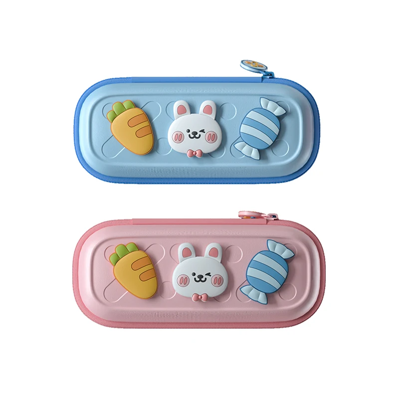 KOOOL 3D Designer Colorful Kawaii Pencil Storage Case School Student Cute Cartoon Kids Pencil Box