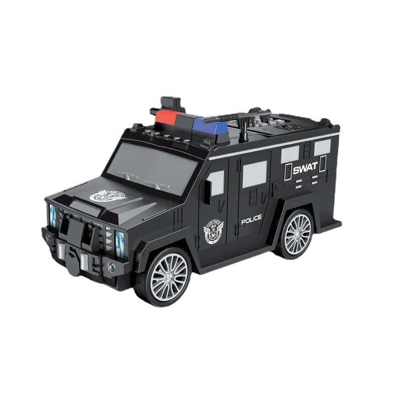 HY Toys Special Cash Truck Piggy Bank Children Password Fingerprint Automatic Roll Money ATM Hummer Car Boys a