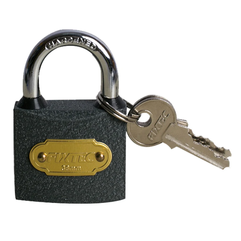 FIXTEC Wholesale Supplier Pad Lock 32mm/38mm/50mm/63mm Mini Thin Type Grey Iron Padlock