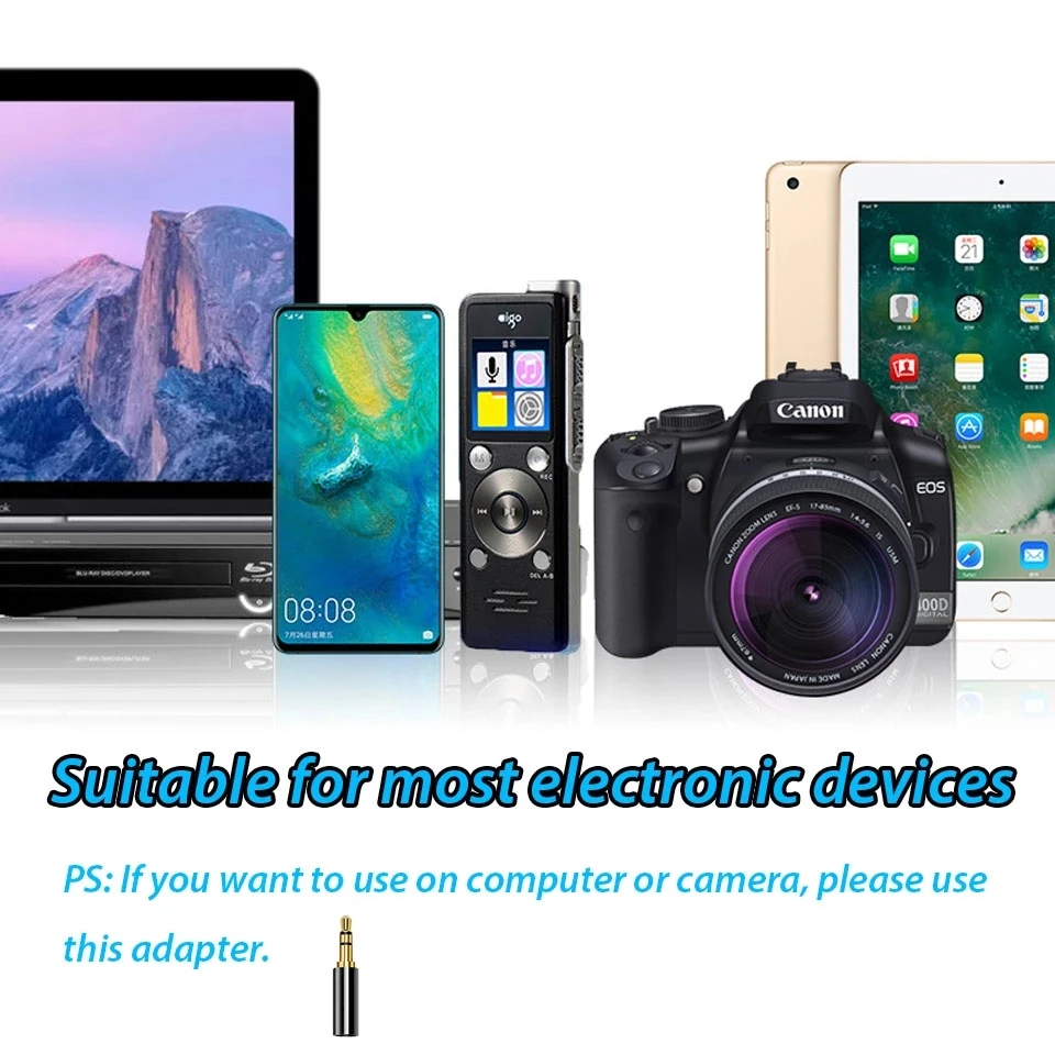 portable 3.5mm lapel microphone tie-clip condenser for smartphone computer professional video recording mini audio microphone