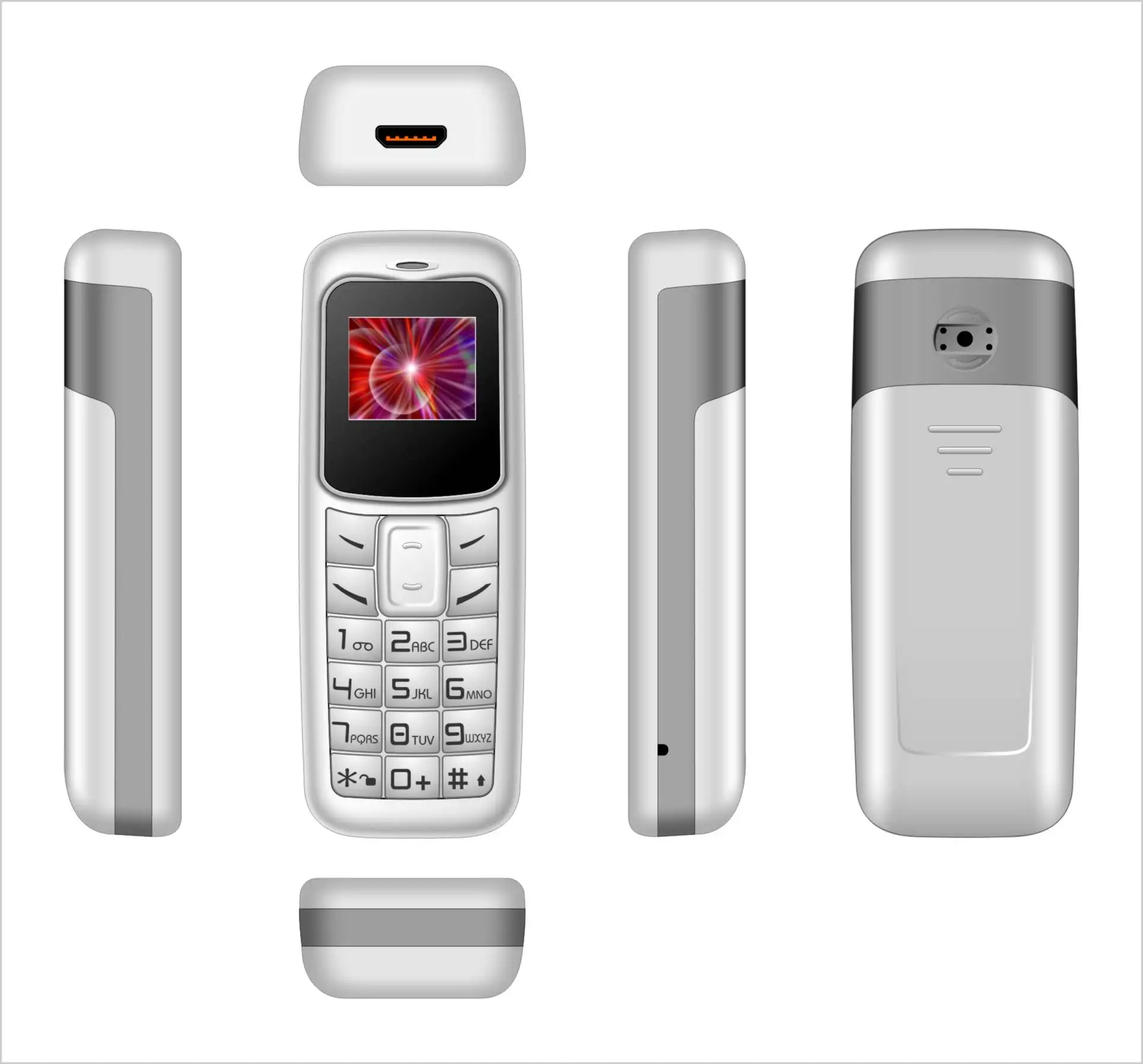 New Keypad Sim Unlocked Card Wholesale Small Unlock Cheap Rugged Feature Cell Mini Mobile Phone