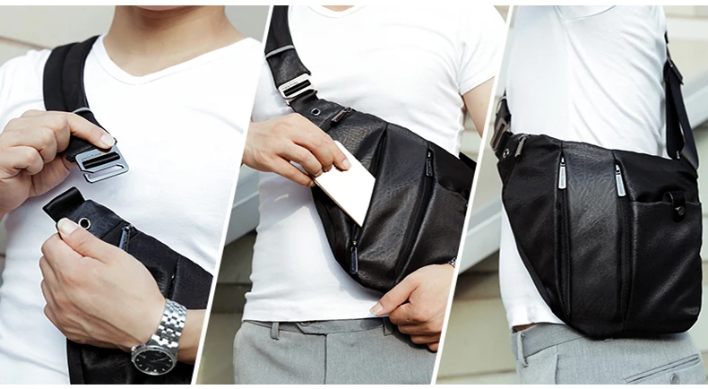 Arctic Hunter New Fashion Male Crossbody Chain Messenger Bag Man Shoulder Bag Leisure Man Waist Waterproof Sling Bags
