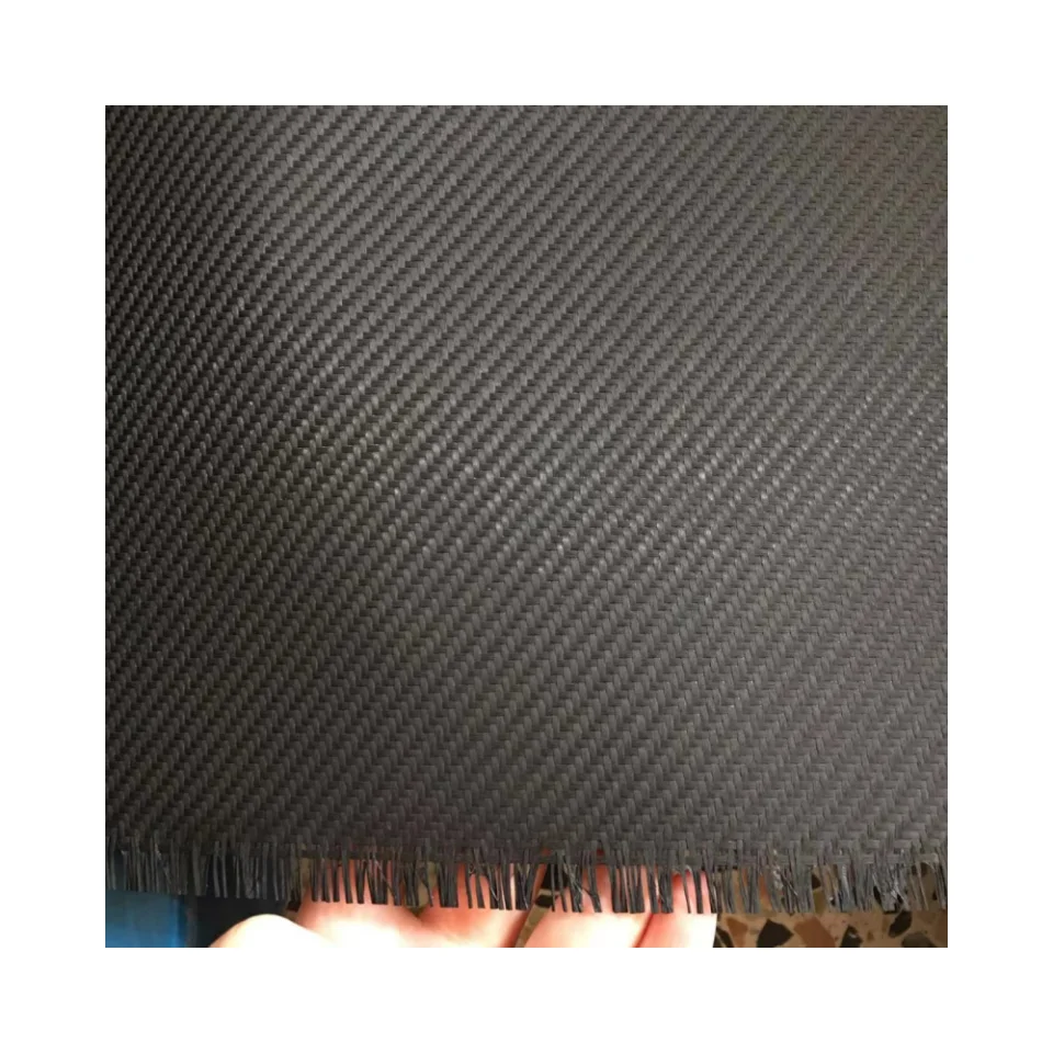 1m Width 300g Glass Fiber Fabric Black Twill Weaving