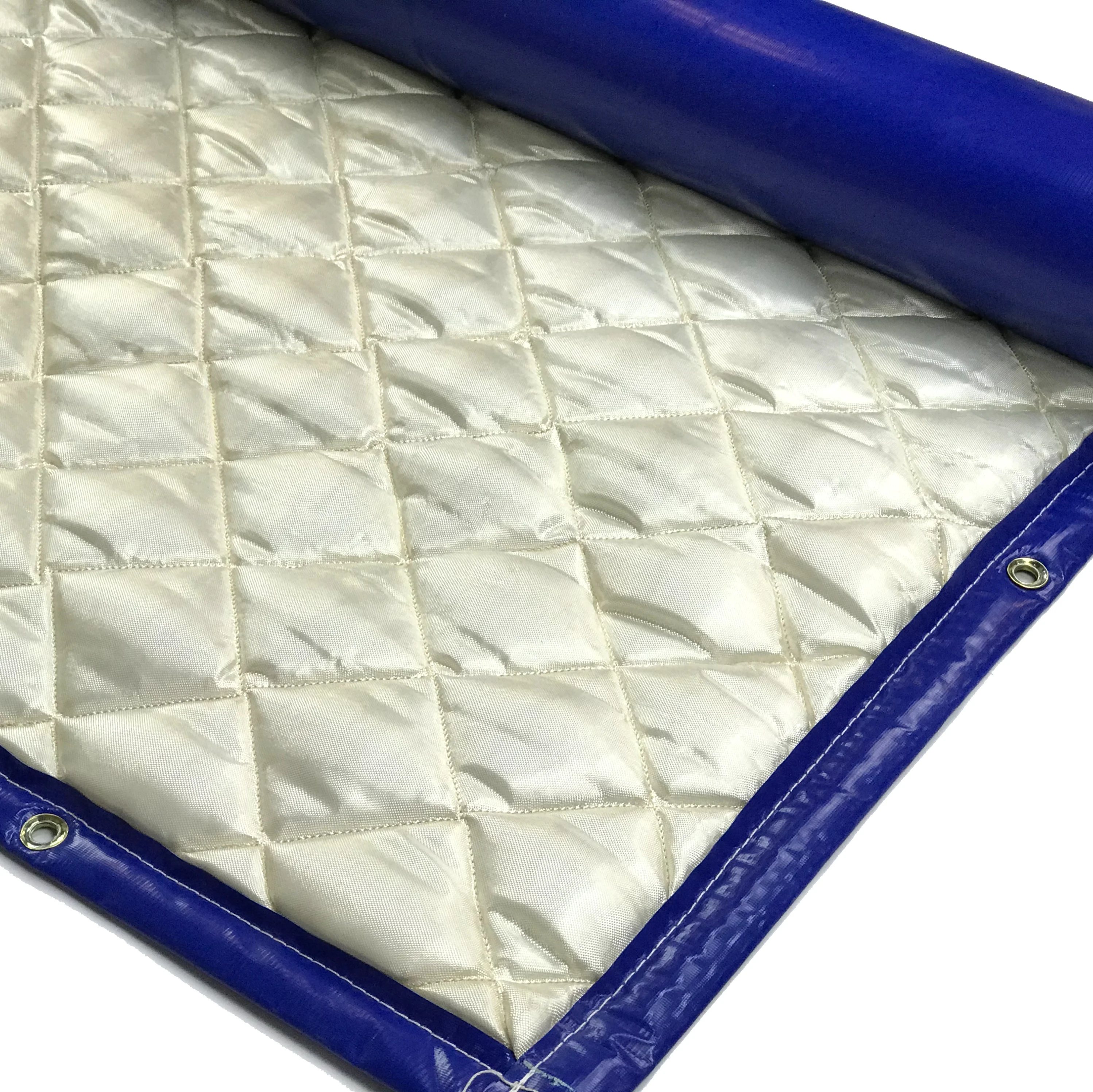 Yiacoustic sound-absorbing for outdoor construction flame-retardant sliver grey acoustic blanket sound barrier