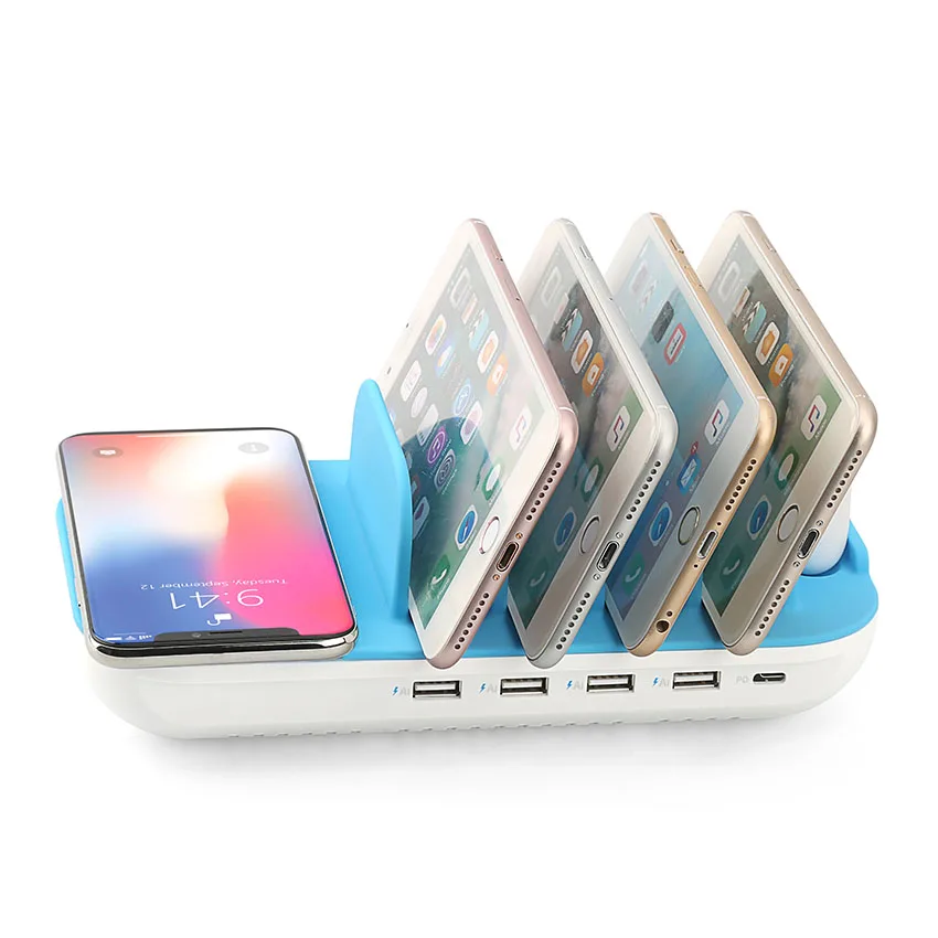 2020 wireless charger 4 in 1 Charging Station Comes with 18W PD iphone charger and 10W Wireless Charging