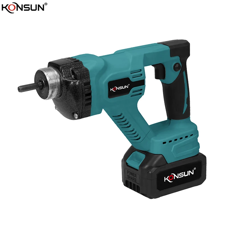 KONSUN 21V Electric Cement Vibration Machine Handheld Cordless Lithium Power Concrete Vibrators Price with Needle Shaft