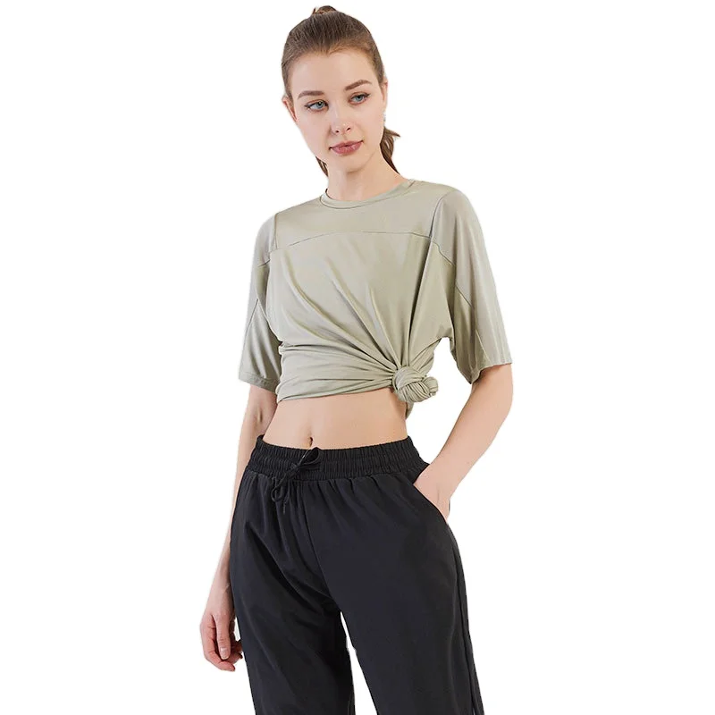 lulu Seamless Shirts for Women Short Sleeve Fitness Wear Lightweight Gym Athletic yoga Tops