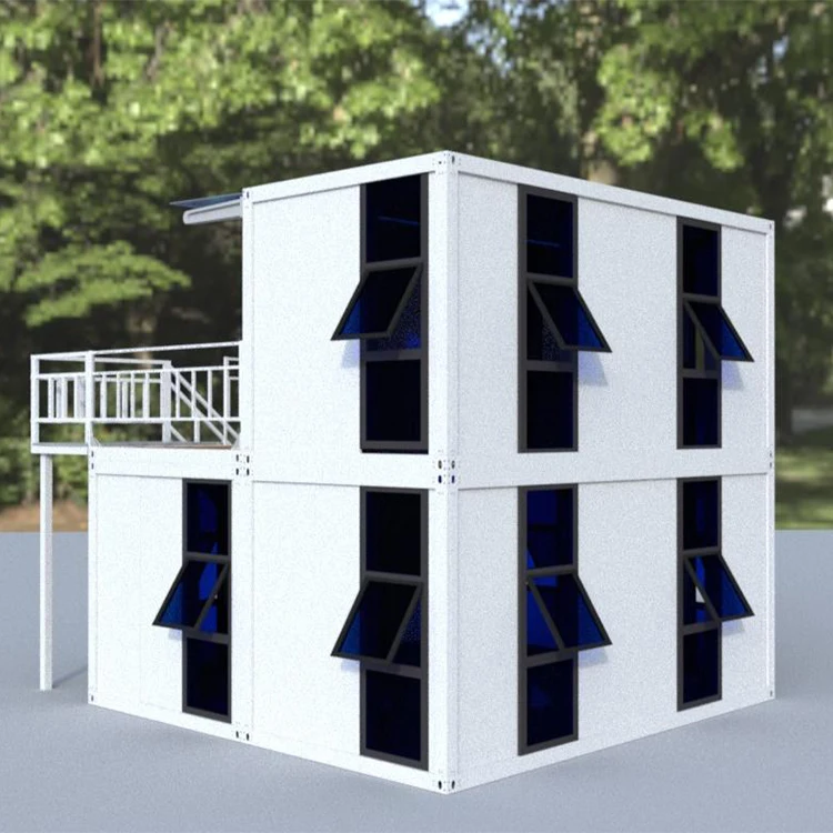 Zontop china modern small ready modular quick concrete hurricane proof two story resort cheap homes container prefab  houses