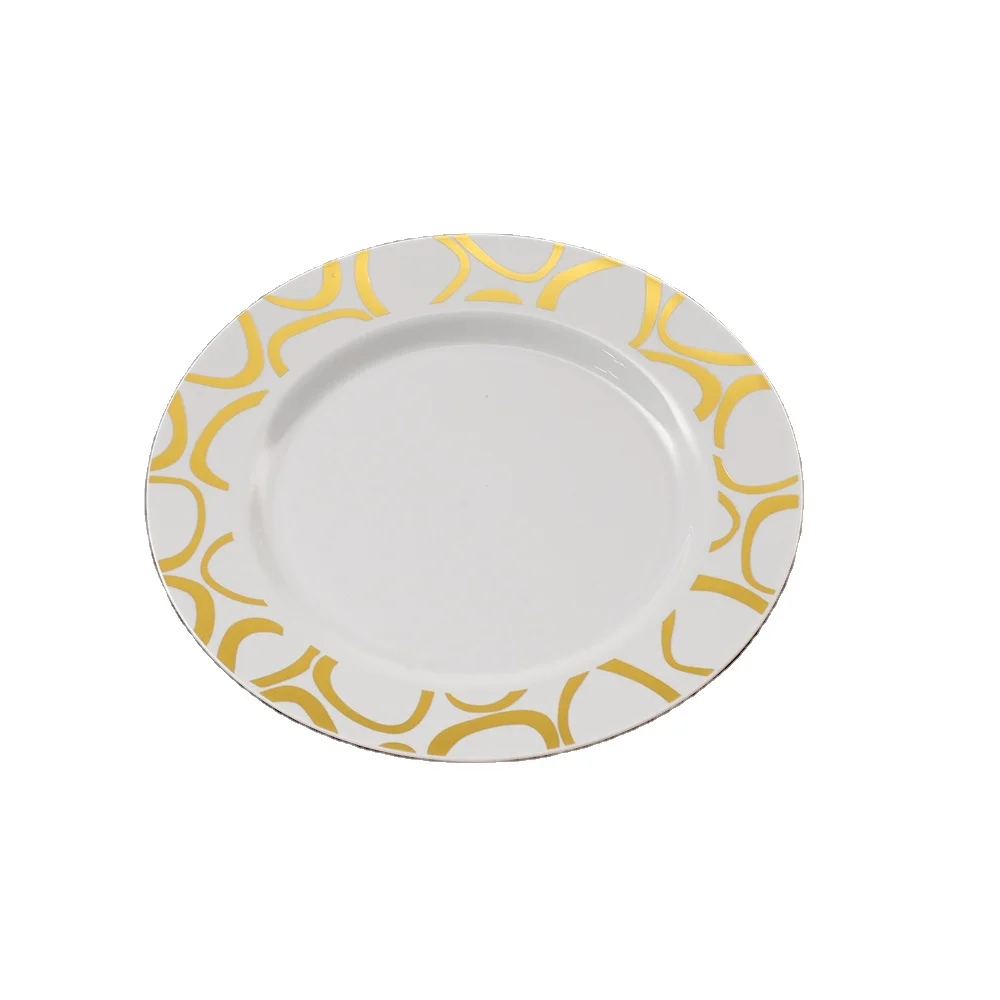 Factory Directly Disposable Plastic Plate HOT Stamper Round Dish Home Storage Tray