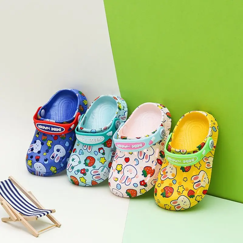 
Baby cross Summer Sandals soft Lightweight clogs shoe Leisure Space boys girls outside beach slippers Selipar salib bayi 