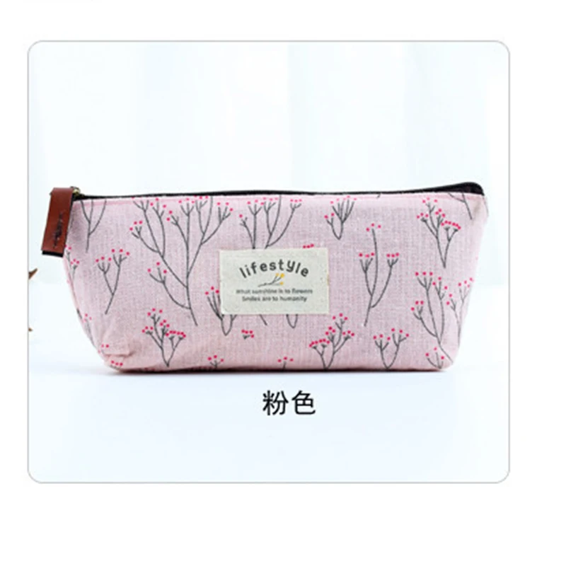 Top Selling Korea Creative Pencil Case Girls Stationery Box Floral Pencil Bag