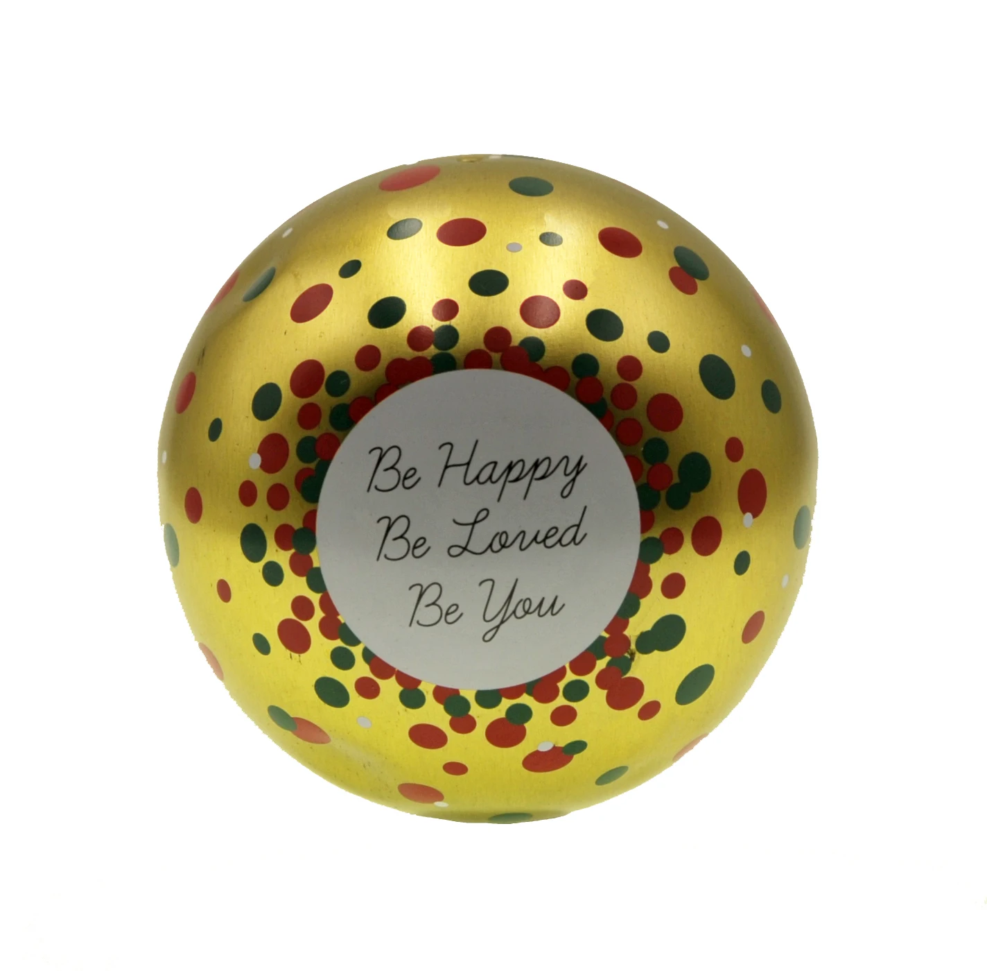 Christmas tin box  9CM Tin Bauble  metal Packing Candy Chocolate gift box Tin ball package