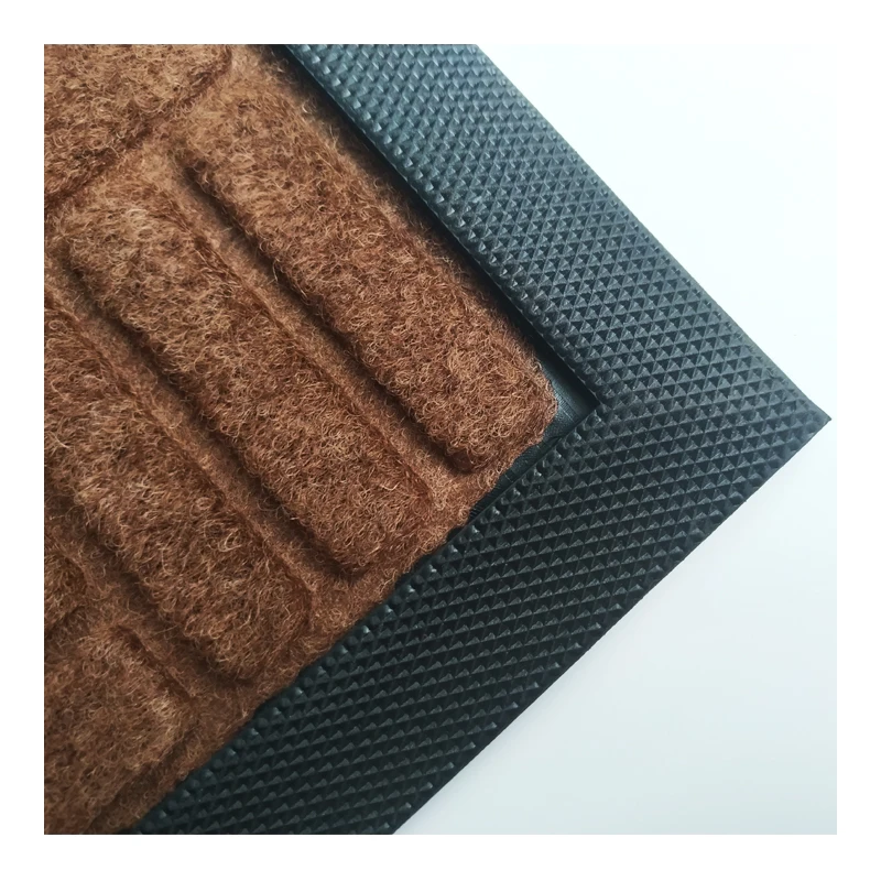 velour rubber door mat anti-slip comfortable dedust doormat