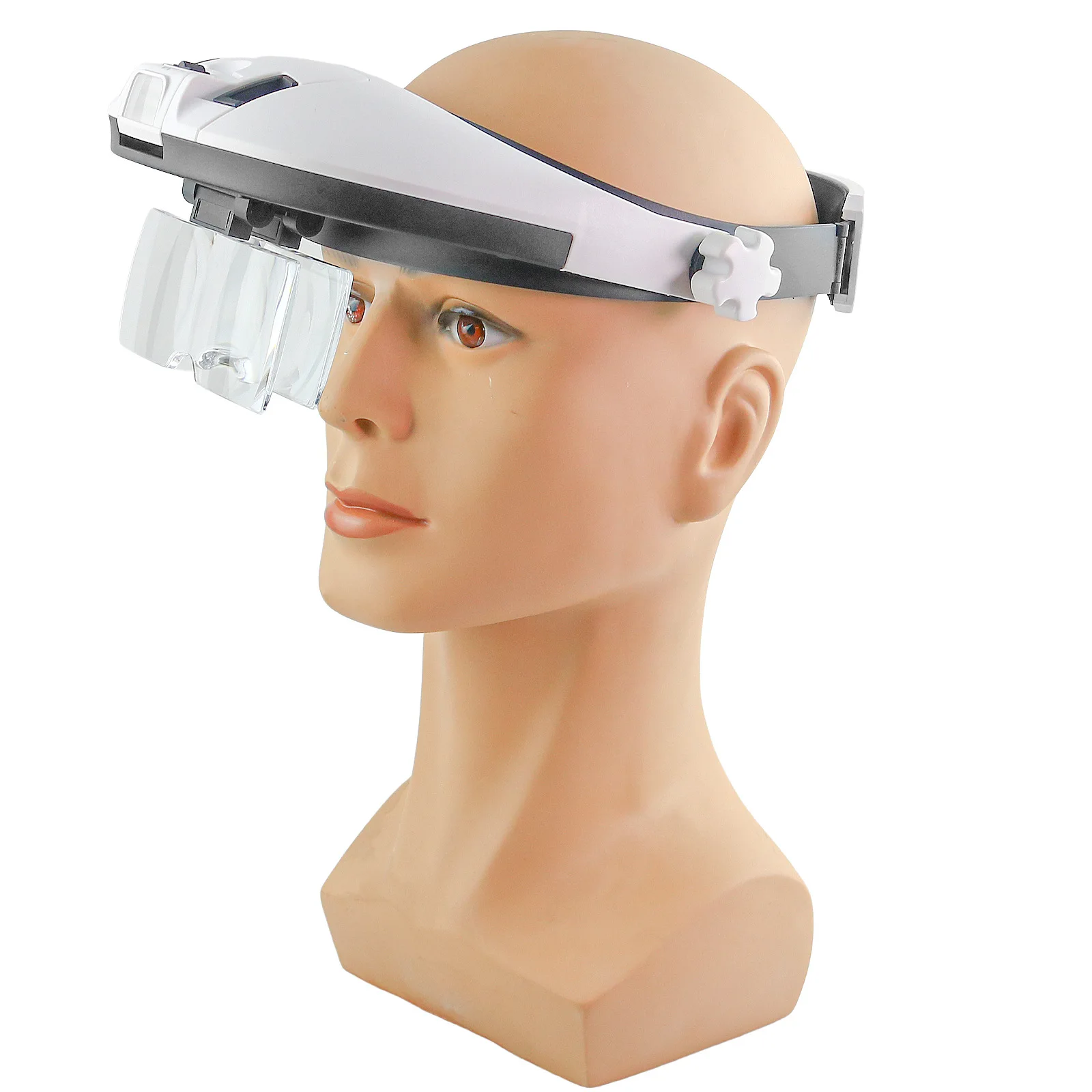 New 1X 1.5X 2X 2.5X 3.5X 5 lens LED Repair Helmet headband magnifying glass head loupe magnifier