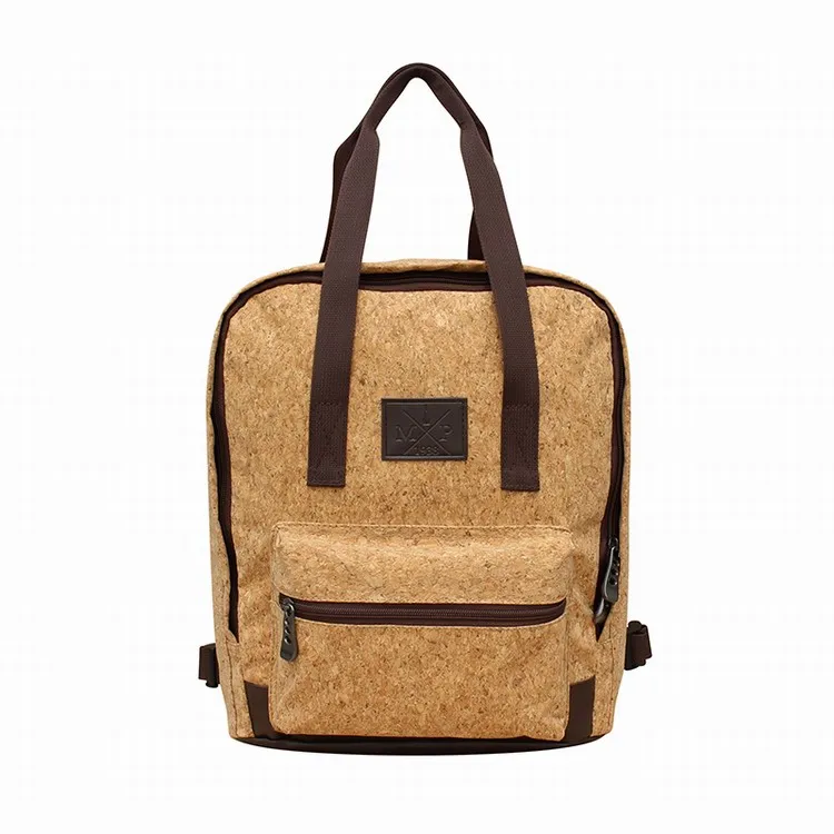 Fashion natural Cork recycle material made leisure sport backpack