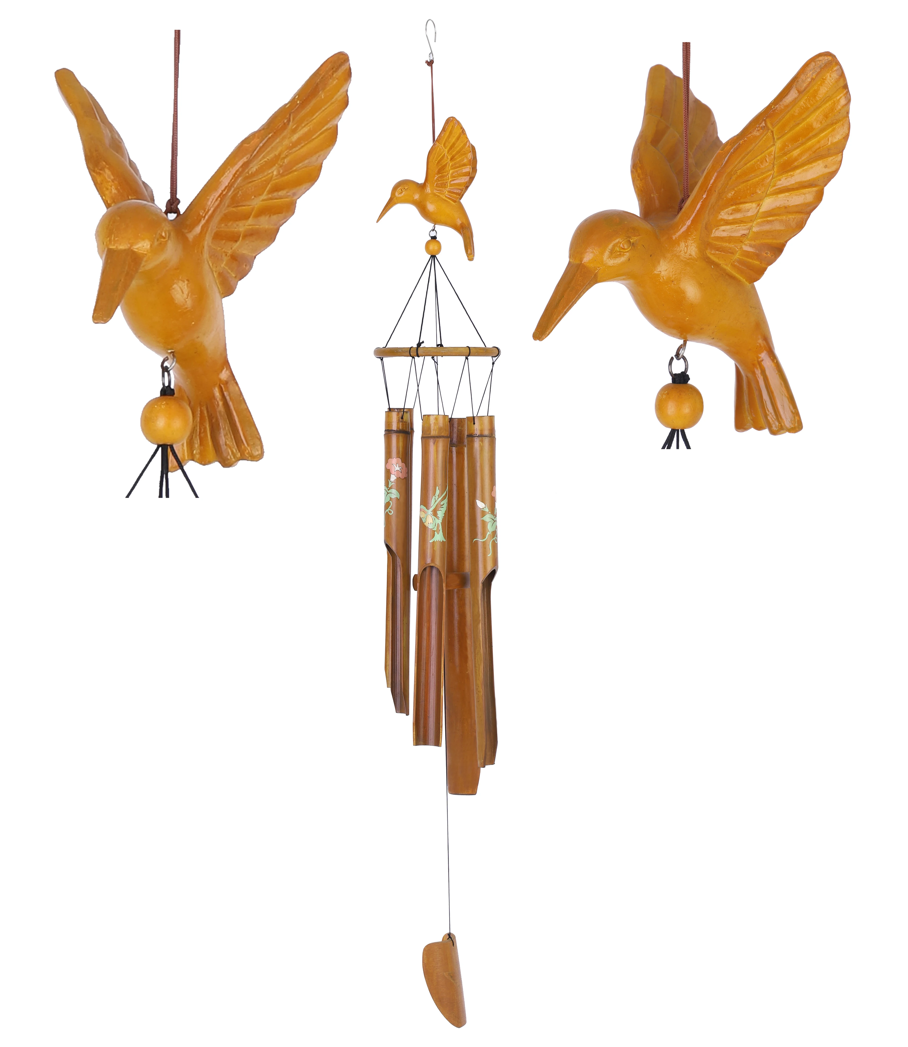 Wholesale traditional crafts resin wind chimes with nice sound for gift