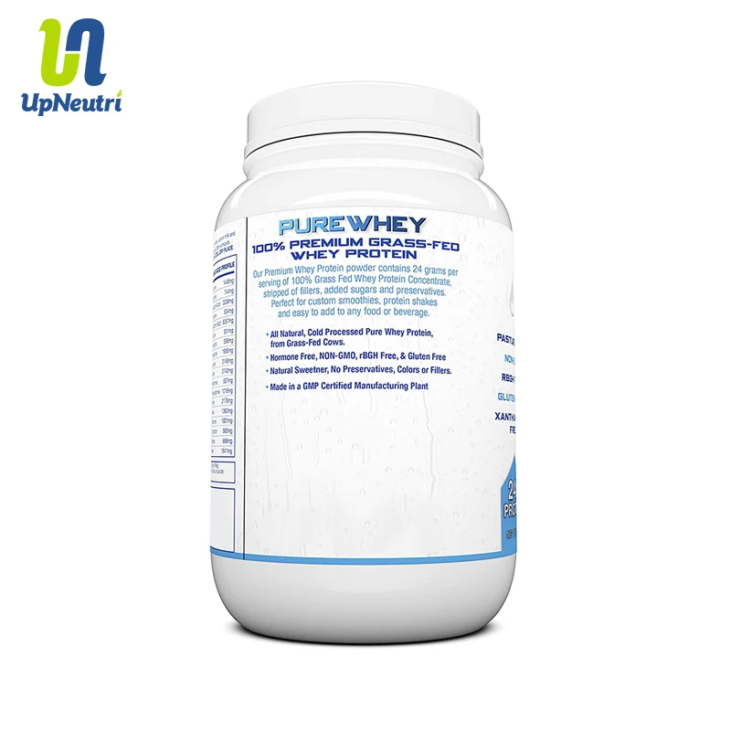 Whey Protein 100% Natural plastic shaker Protein supplement no added sugar with private label OEM/ODM