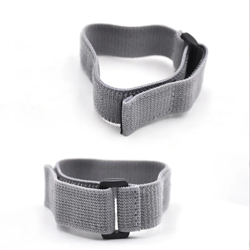 Adjustable hook and loop cable tie plastic buckle elastic fabric soft nylon