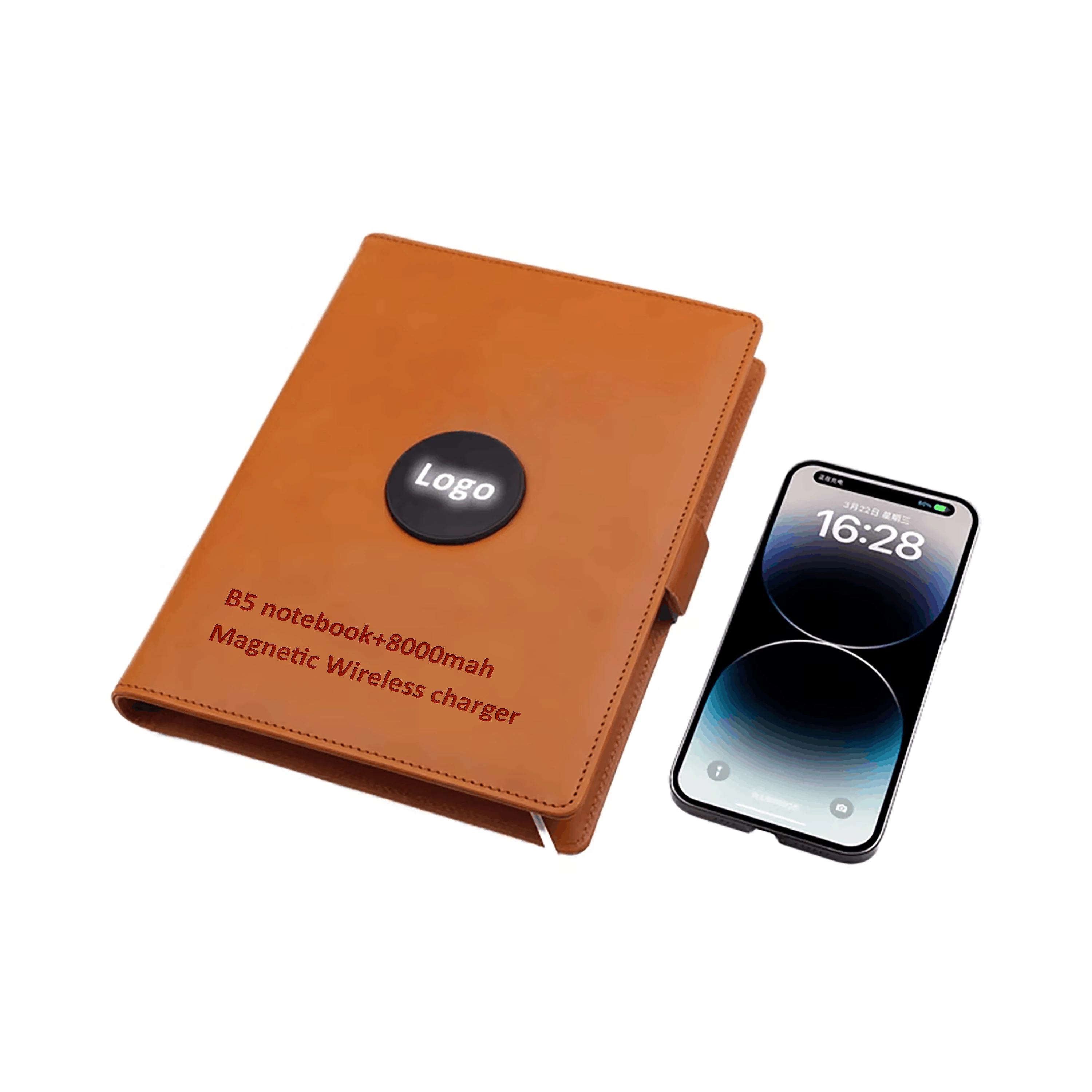 Пользовательский светодиодный логотип 10000 мАч powerbank мобильное зарядное устройство Быстрая зарядка ноутбук магнитное Беспроводное Power