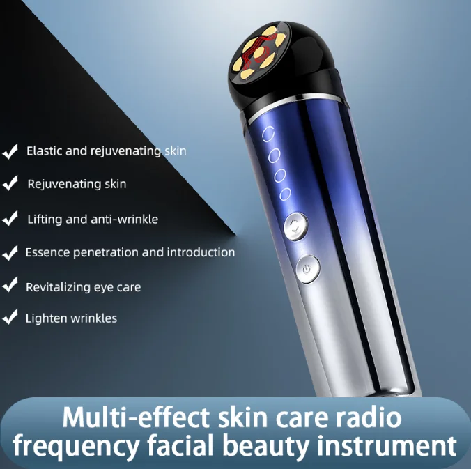 OEM Microcurrent Facial Massager Lifting Device Radio Frequency Skin Tightening Beauty Machine Home Use Light Therapy Red Light
