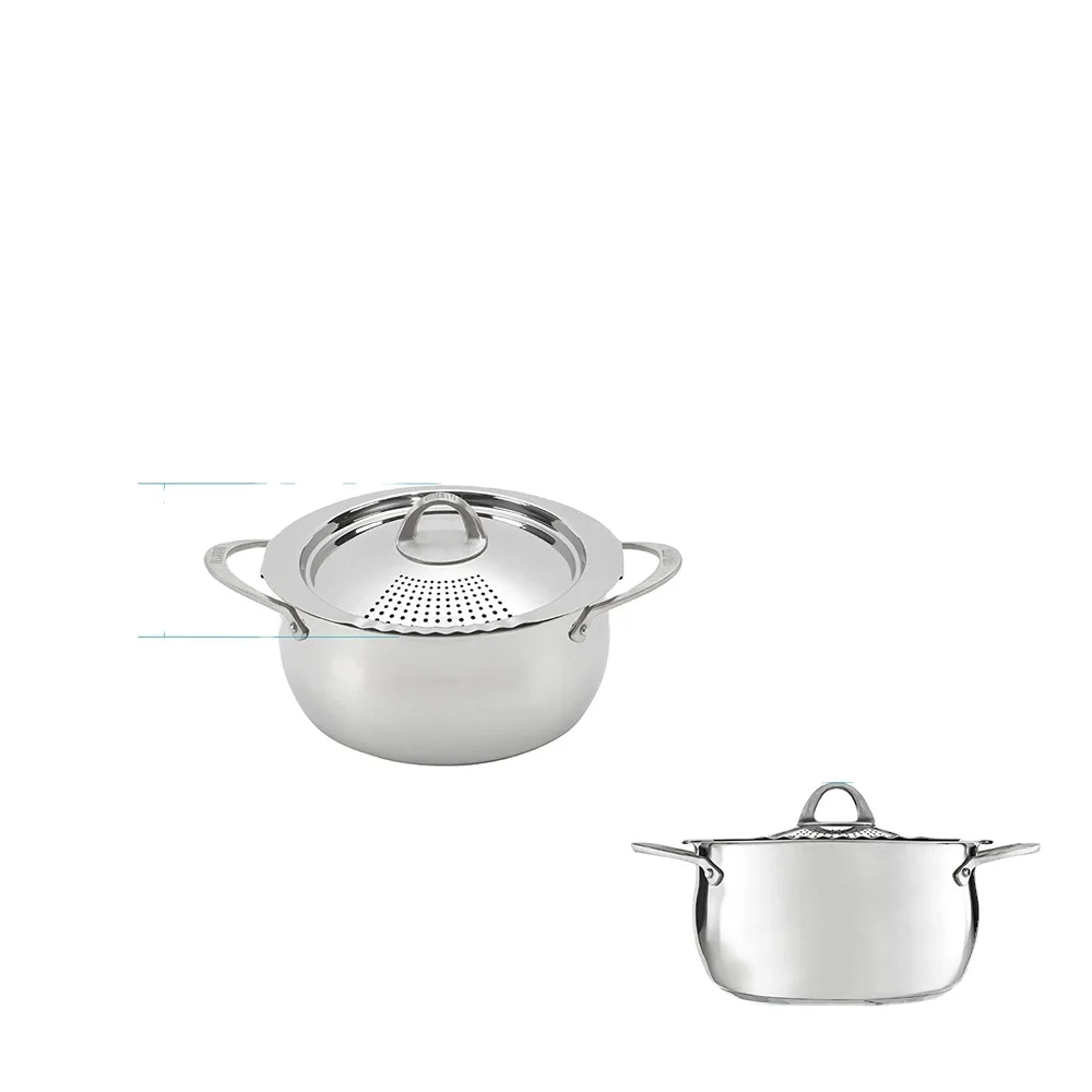 6 quart Multi-pot with Strainer Lid,whole pasta.corn,lobster,Stainless Steel