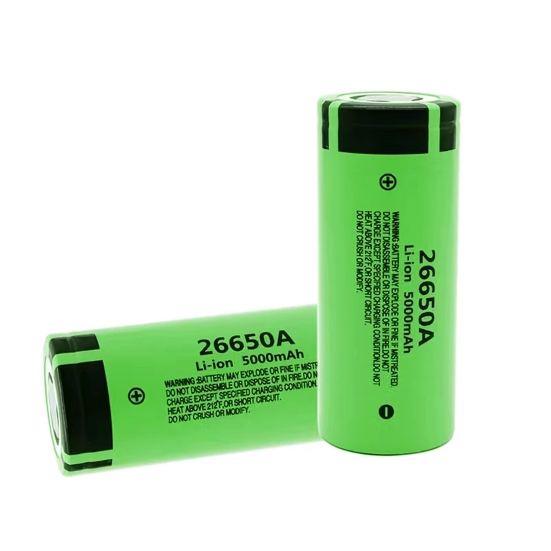 Newly imported 26650 rechargeable lithium battery 3.7V large capacity 5000mA 4.2 power battery