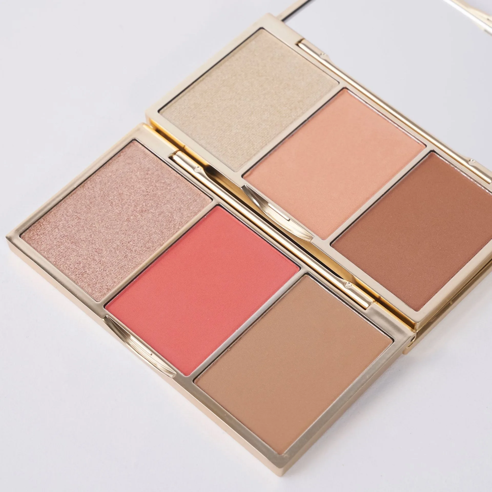 Wholesale Cosmetics high end Glitter Shimmer Highlighter Powder Face Highlighter Palette Makeup