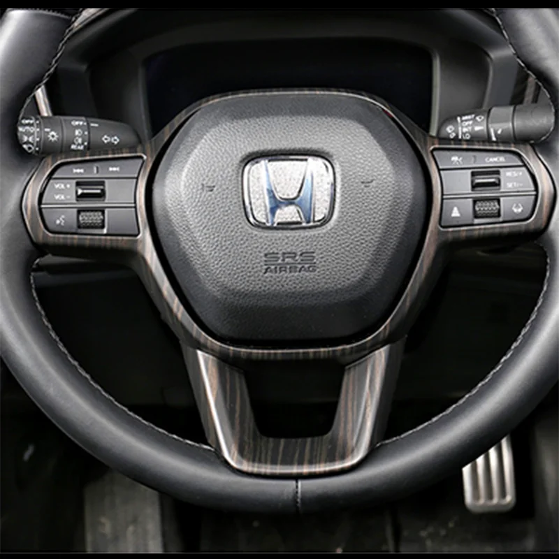 for 22 models of 11th generation Civic interior gear panel left drive / right drive steering wheel decorative frame gold wood g