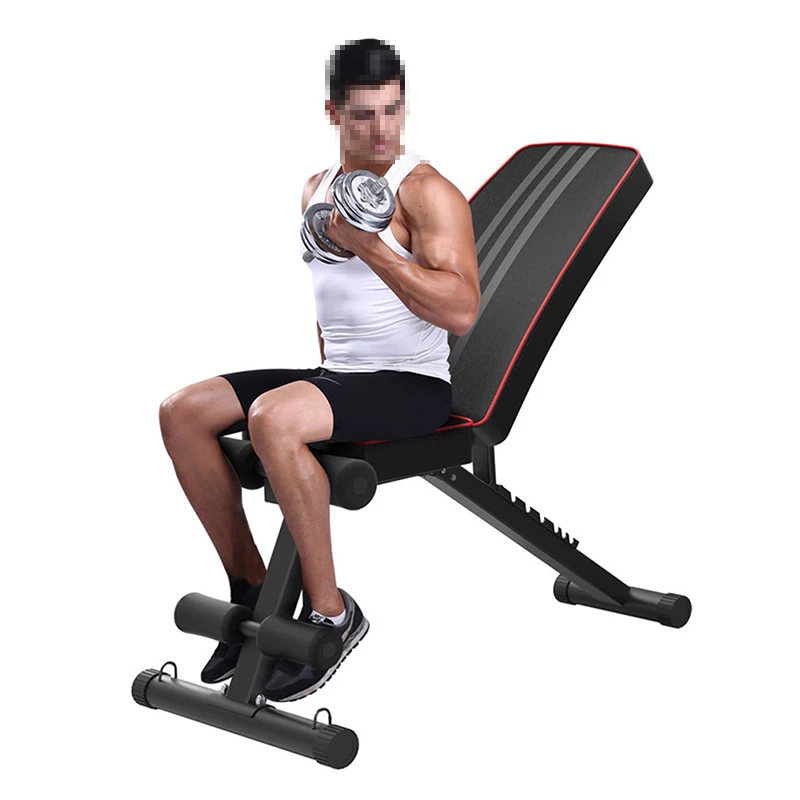 Gym Bench Press with Incline and Decline Flat Exercise Adjustable Foldable dumbbell Weight Bench