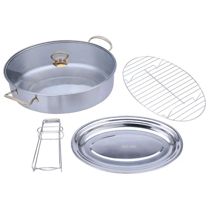 
Korean Binaural Steamed Fish Pot Steamer Pot Fish Pots With Tray And Clip Home Kitchen Supplies 