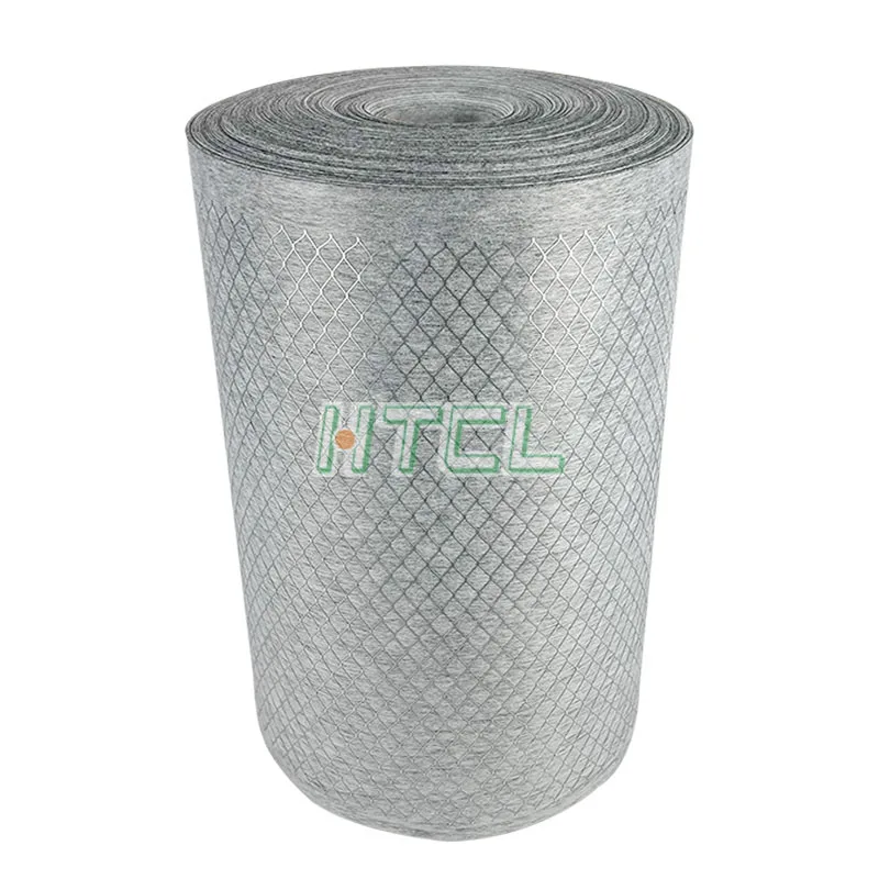 High Quality Air Filter Material Carbon Cloth Laminated Metal Mesh Media Roll Pre Filter For Air Conditioning System