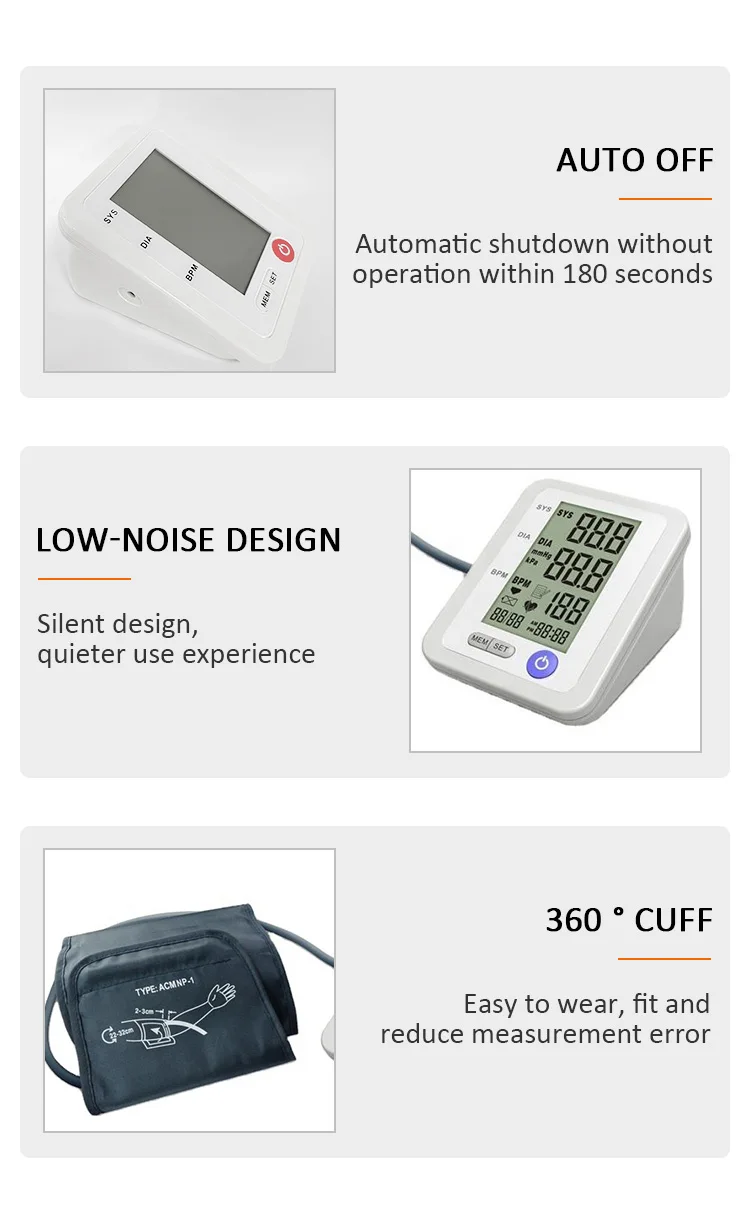 Practical quality ambulatory medical equipment bp innovative hospital use wrist digital meter blood pressure