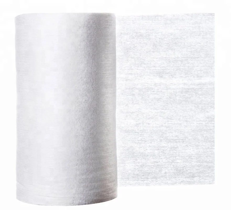SMS Hydrophobic Non Woven Fabric Raw Materials For Baby/Adult Diapers Legcuff 3D Rounder Hygiene Product Jumbo Roll 129L