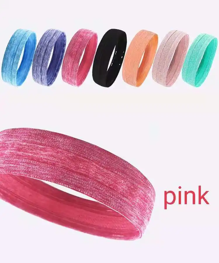 Custom logo elastic headbands headtie comfortable fabric Hair Cool Head Tie sports Headband for men