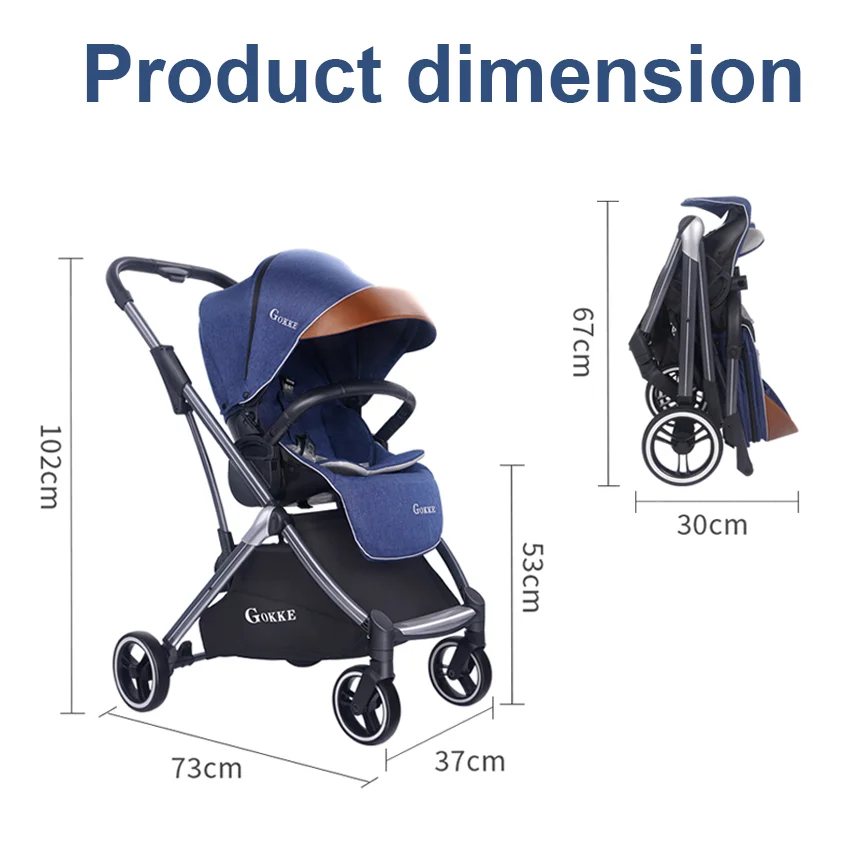 Quality Easy Carry Foldable Reversible Pushing Hot Mom Baby Kids Stroller 3 in 1